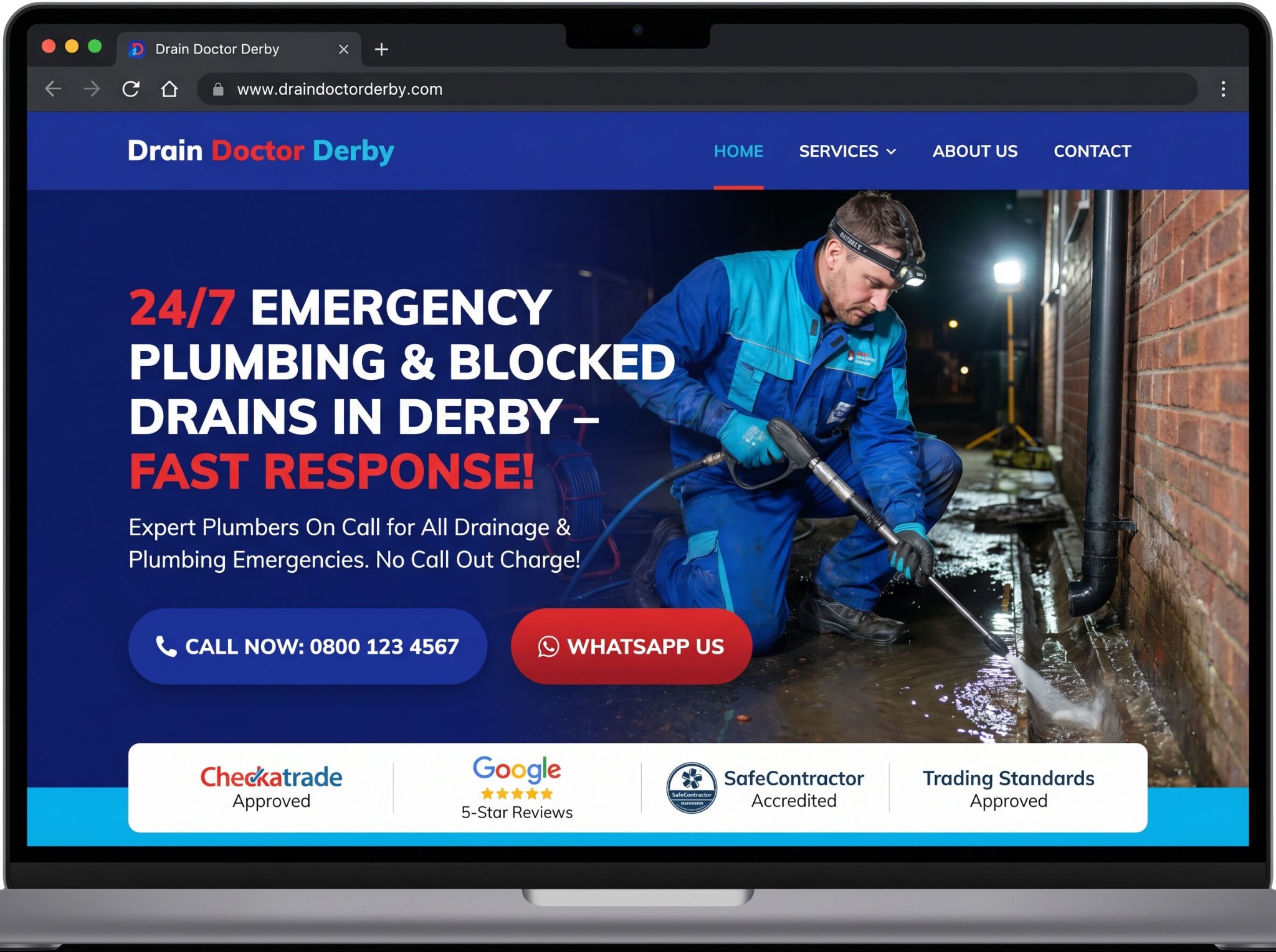 Drain Doctor Derby website